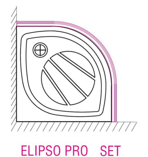Elipco-90 PRO SET Панель с креплением белая