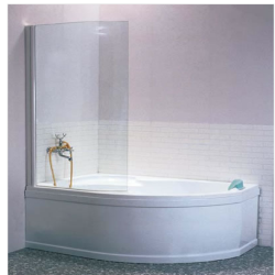 EVSK1-75 P Штора для ванны Rosa 140 Wh+Wh стекло Transporan